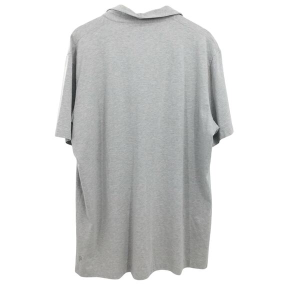 Public Rec Men's Gray Go-To Athletic Fit Performance Polo Shirt Size 2XL - Picture 2 of 5